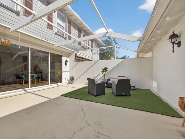 a bedroom with furniture