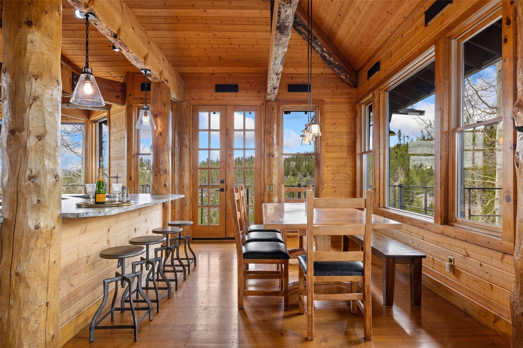 983 Emerald Road Silverthorne, CO 80498 - Photo 9 of 45 Sunny dining room adjacent to kitchen.
