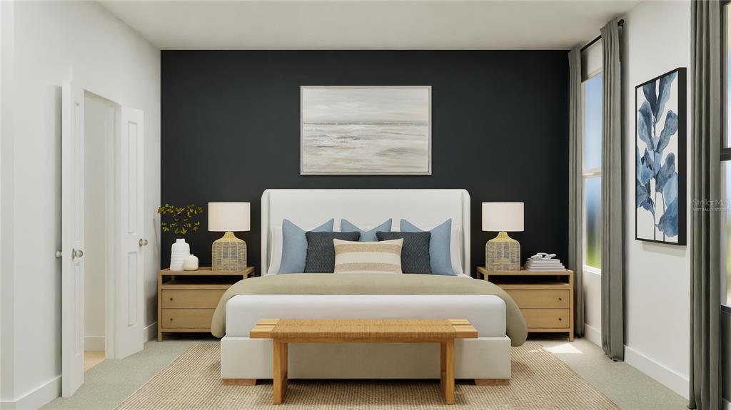 5513 Morant Bay Path Kissimmee, FL 34758 - Photo 16 of 32 a bedroom with a bed and window