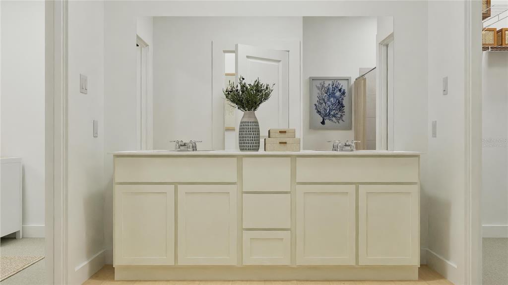 5513 Morant Bay Path Kissimmee, FL 34758 - Photo 18 of 32 a bathroom with a sink and a mirror