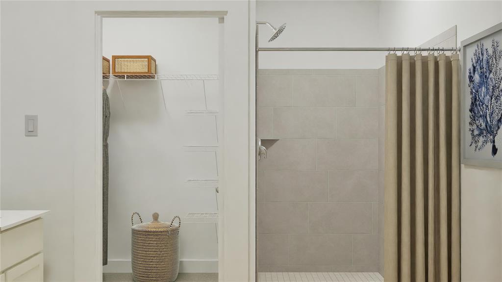 5513 Morant Bay Path Kissimmee, FL 34758 - Photo 19 of 32 a bathroom with a shower and a sink