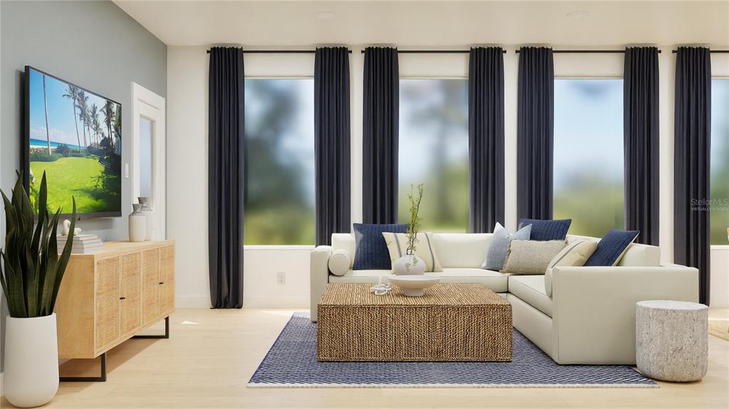 5513 Morant Bay Path Kissimmee, FL 34758 - Photo 7 of 32 a living room with furniture and a large window