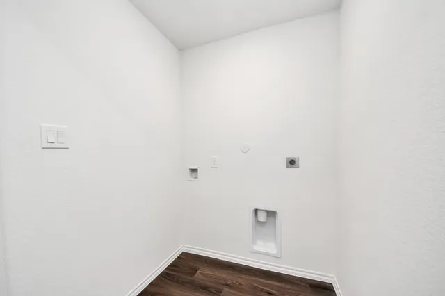 a view of small space with empty racks