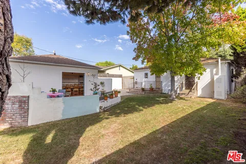 a view of an outdoor space with seating