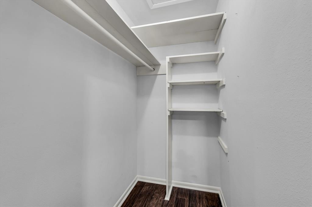 4325 Shady Glen Drive Waco, TX 76708 - Photo 31 of 40 a view of walk in closet with empty racks