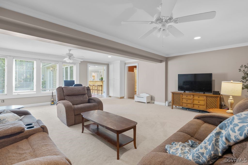 532 Fords Road Manakin-Sabot, VA 23103 - Photo 18 of 46 a living room with furniture and a flat screen tv