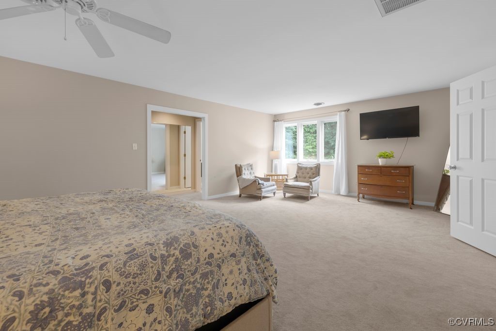 532 Fords Road Manakin-Sabot, VA 23103 - Photo 28 of 46 a bedroom with a bed and a television on desk