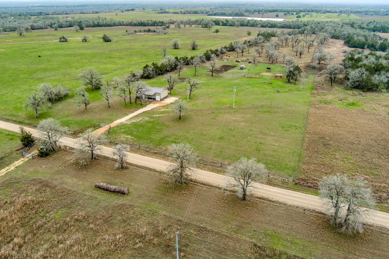 3747 Sparta Field Road Flatonia, TX 78941 - Photo 10 of 37 a view of a lake with a yard