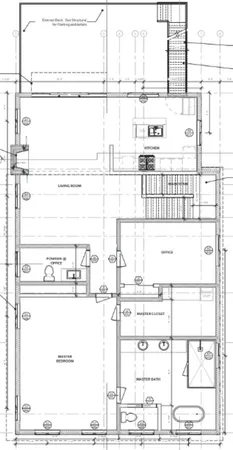 a view of a backyard of the house