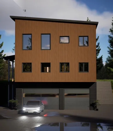 a front view of house with yard