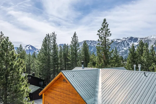 a view of an entrance of the building