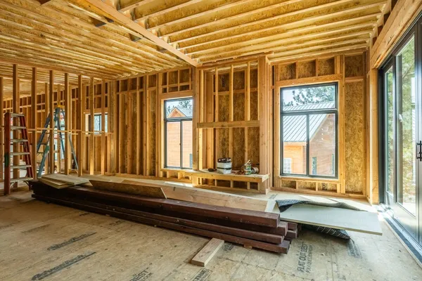 a close view of fireplace