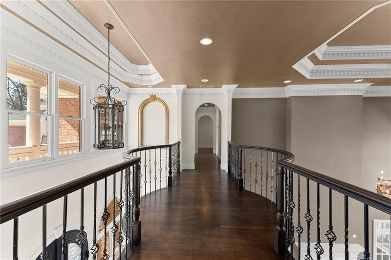 10 Club Court Alpharetta, GA 30005 - Photo 42 of 107 a view of a hallway with entryway wooden floor and front door