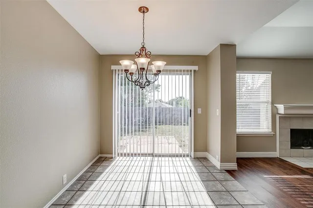 a view of a livingroom with a chandelier