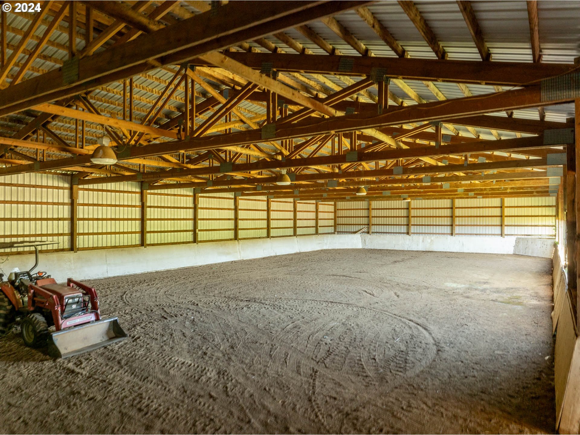 16500 Falls City Road Dallas, OR 97338 - Photo 30 of 36 a view of a room with a wooden roof