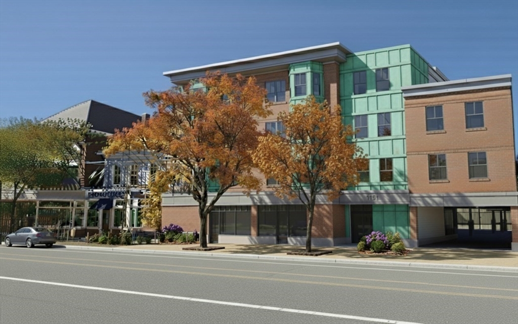 1151 Walnut Street, Unit 406 Newton, MA 02461 - Photo 31 of 32 a view of a building and a street