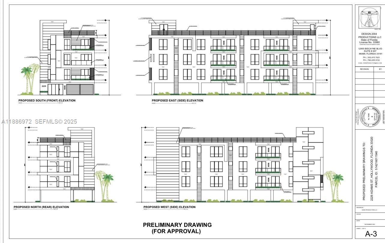 2229 Adams Street Hollywood, FL 33020 - Photo 4 of 6 a black and white photo of a living room