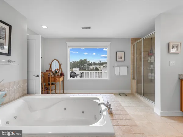 a view of an ocean and beach