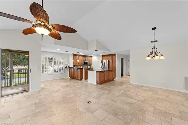 a view of kitchen and window