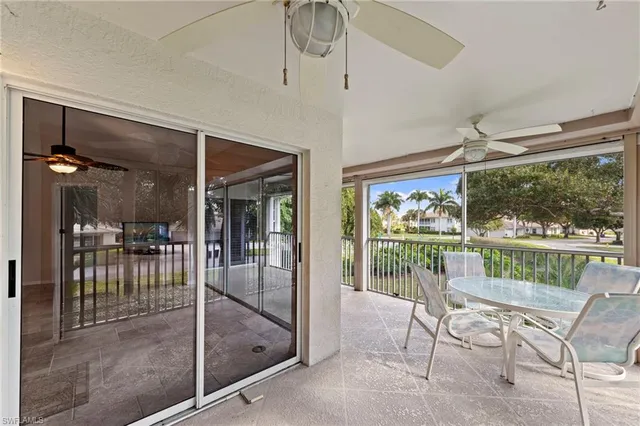 a dining room with furniture