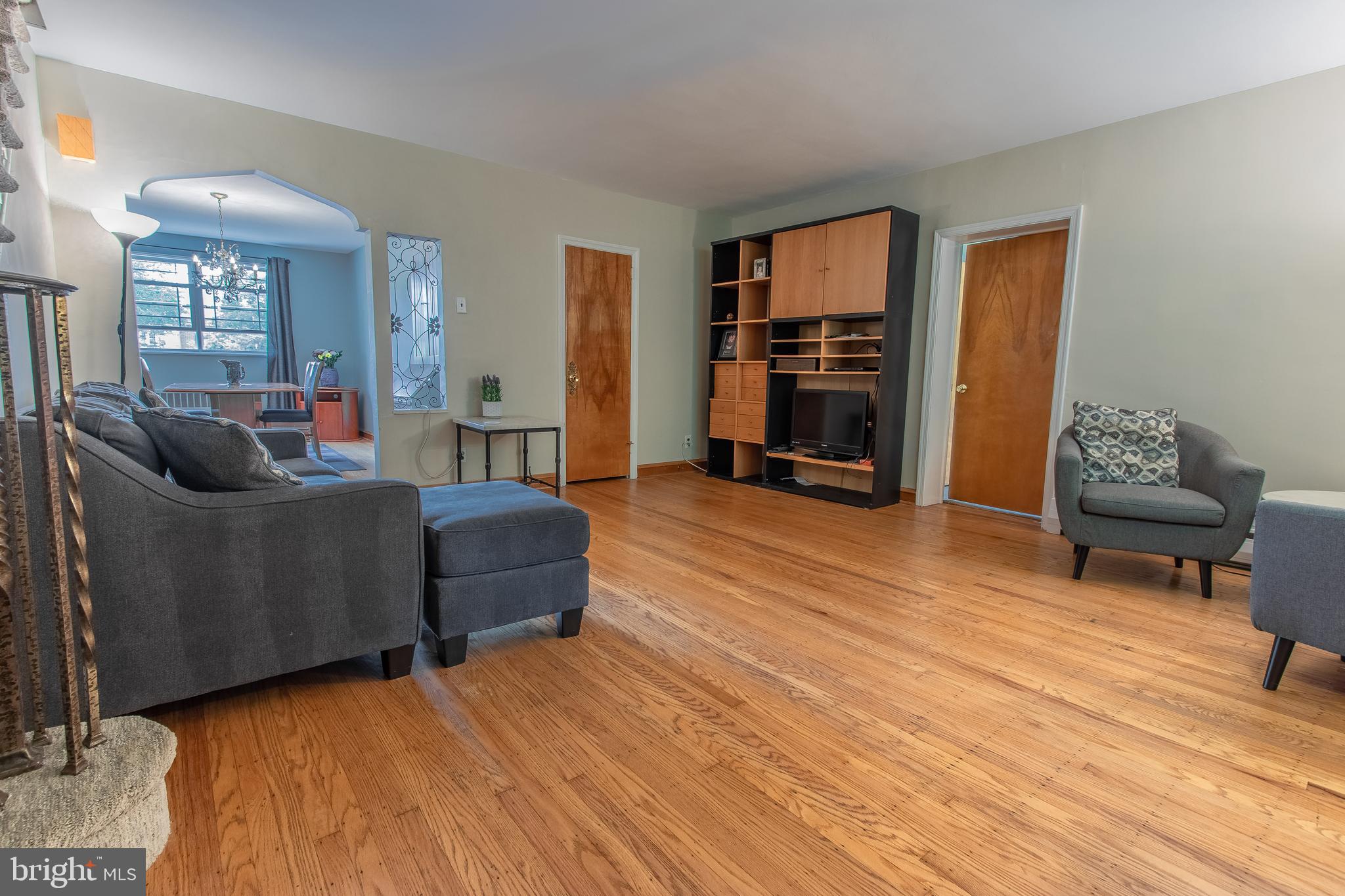 143 Rockglen Road Wynnewood, PA 19096 - Photo 7 of 38 Living Room with hardwood flooring