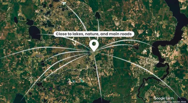 a sign that is on a tree