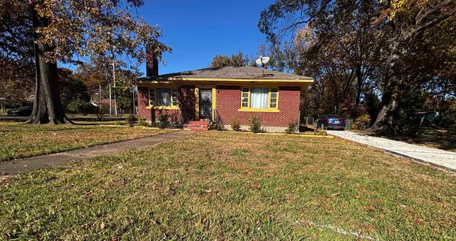 a view of a building with a outdoor space