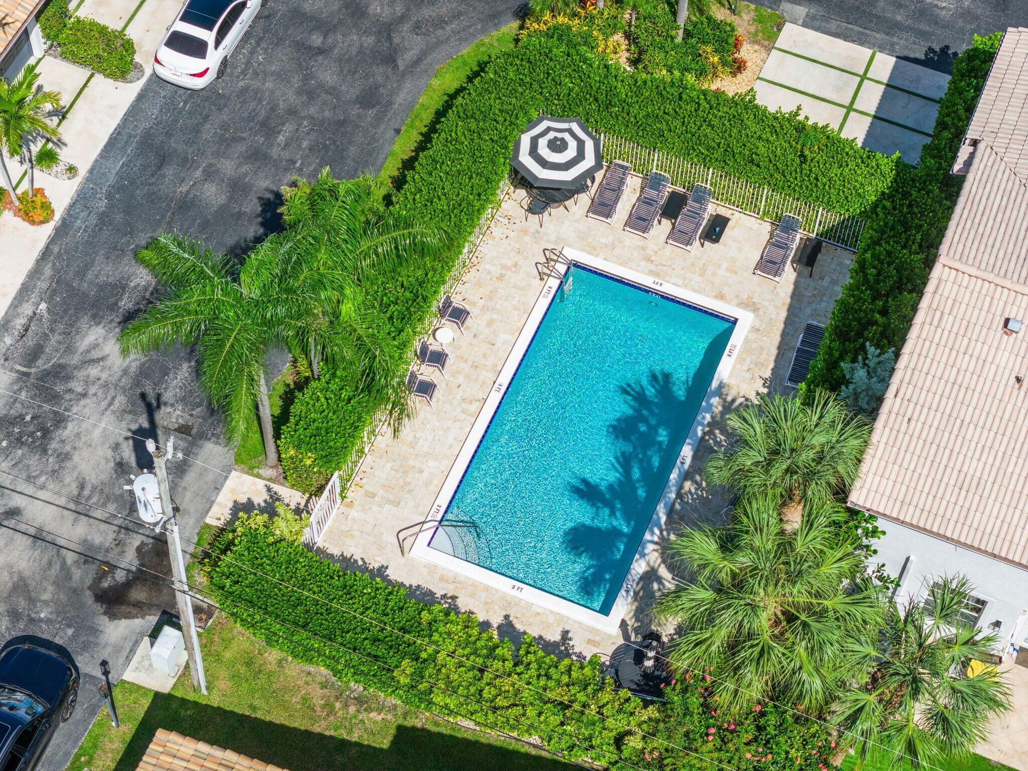 361 West Camino Real, Unit 9 Boca Raton, FL 33432 - Photo 30 of 37 an aerial view of a house
