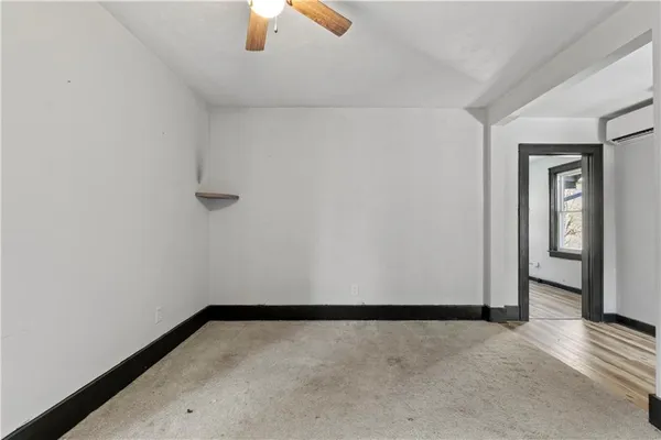 a view of an empty room