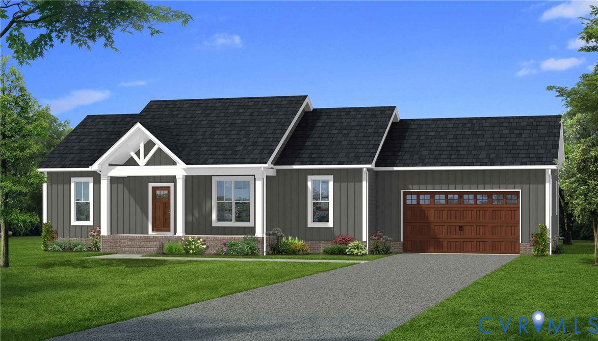 16751 Loving Union Road Disputanta, VA 23842 - Photo 3 of 12 front view of a house with a yard