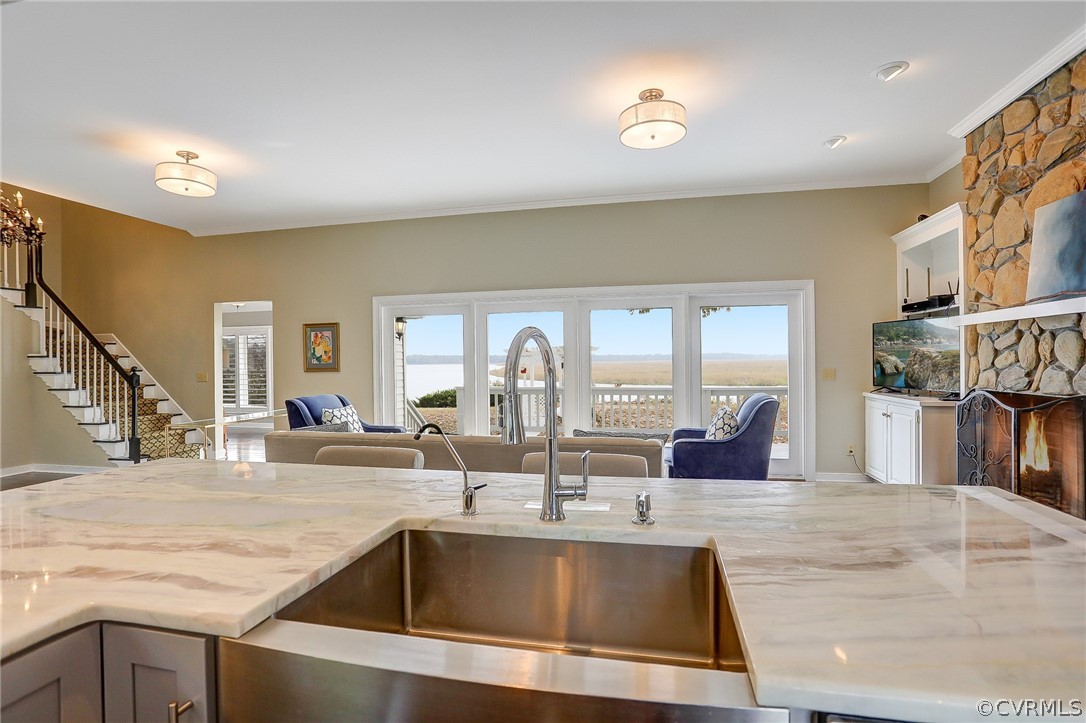 5149 Wakema Road West Point, VA 23181 - Photo 10 of 47 a view of kitchen island with cabinets