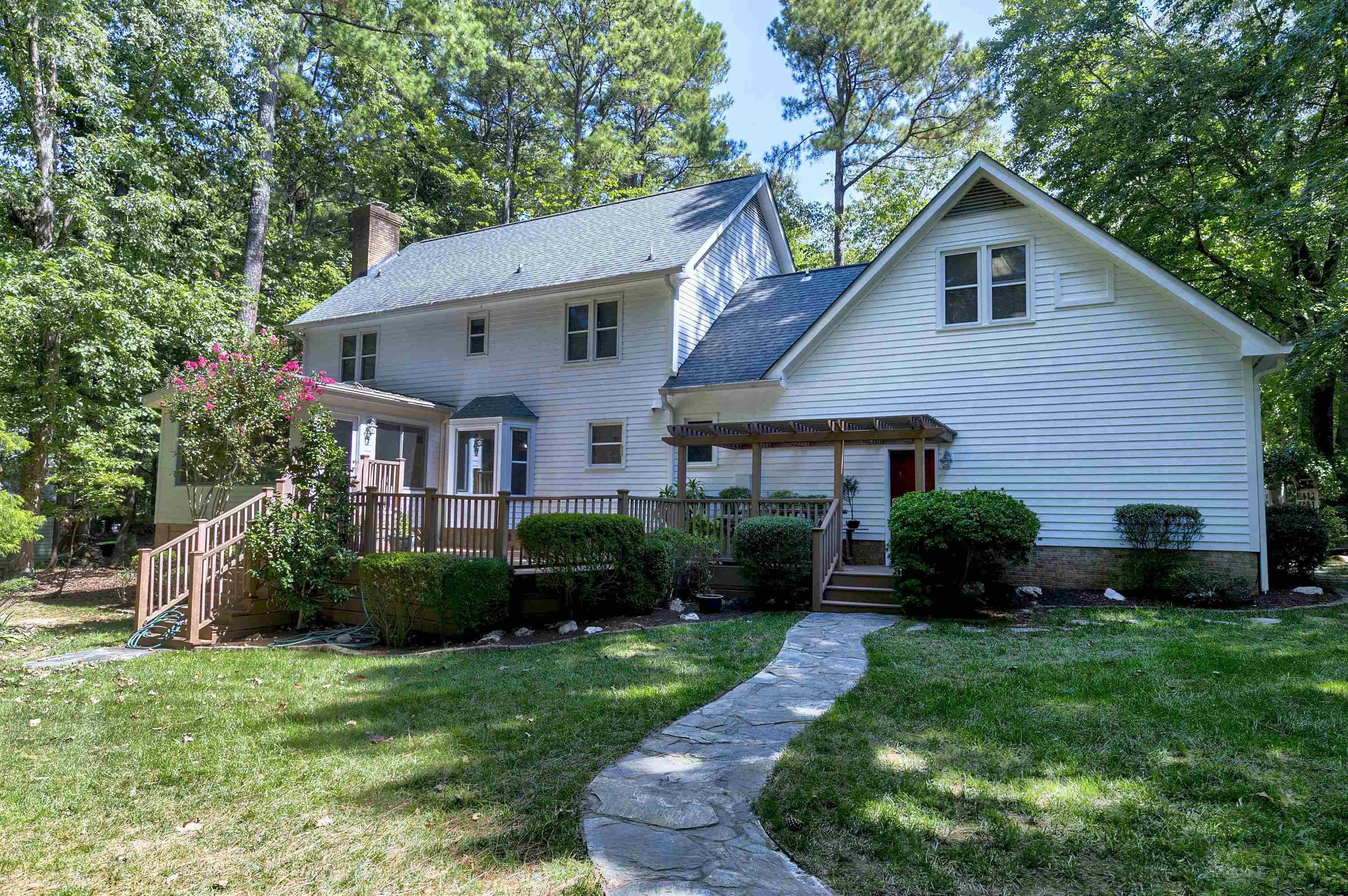 11305 Old Creedmoor Road Raleigh, NC 27613 - Photo 28 of 33 Rear View of Home