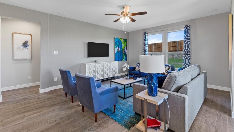 109 Hugo Court Rhome, TX 76078 - Photo 8 of 30 a view of a livingroom with furniture and a window