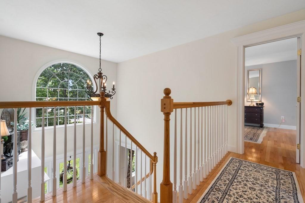 253 Walker Road Sturbridge, MA 01566 - Photo 21 of 31 a view of a hallway with wooden floor and stairs