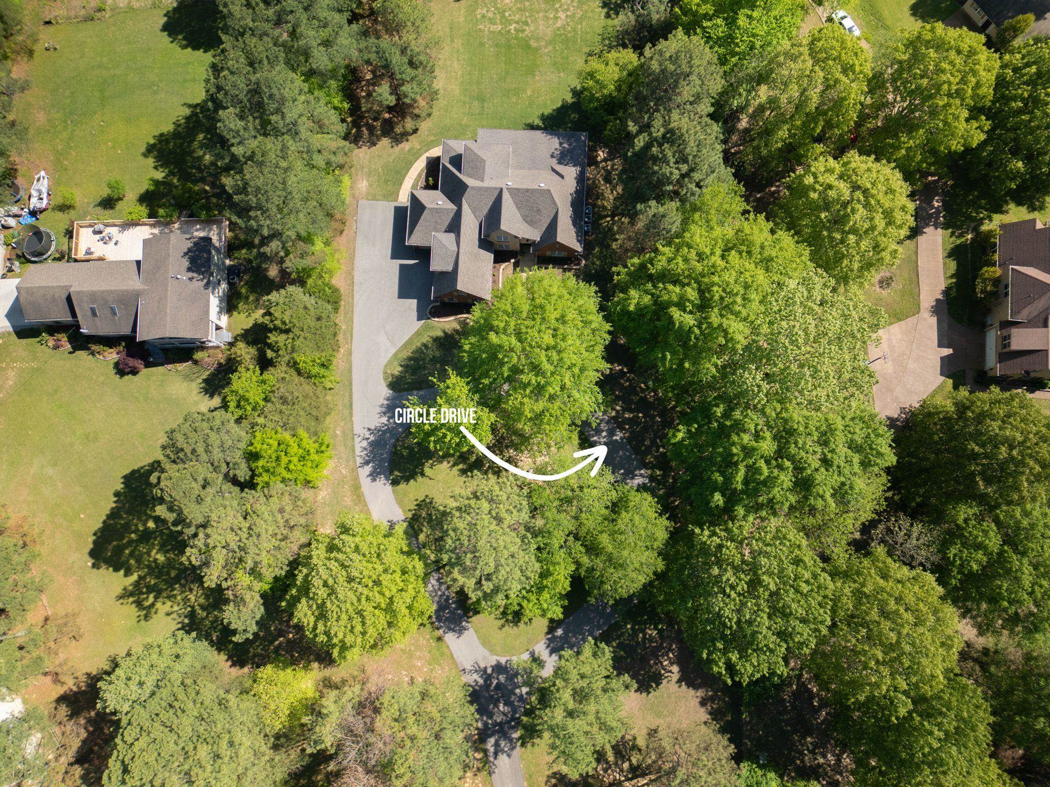 12035 Raleigh Lagrange Road East Eads, TN 38028 - Photo 36 of 37 Arial View of Circle Drive and House