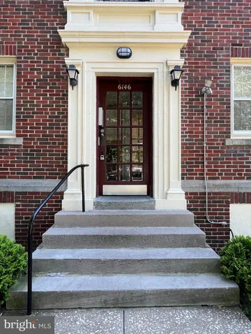 a front view of a house with a window
