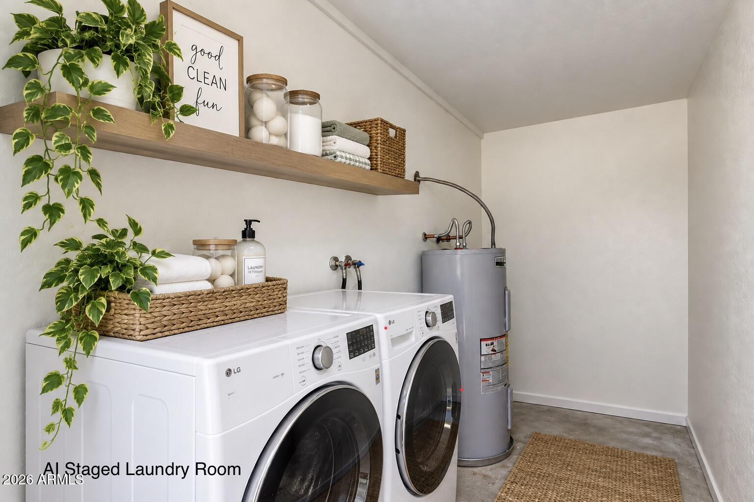 6711 West Osborn Road, Unit 41 Phoenix, AZ 85033 - Photo 16 of 26 AI Staged Laundry Room