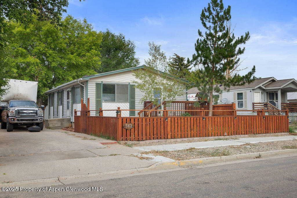 a view of a house with a patio