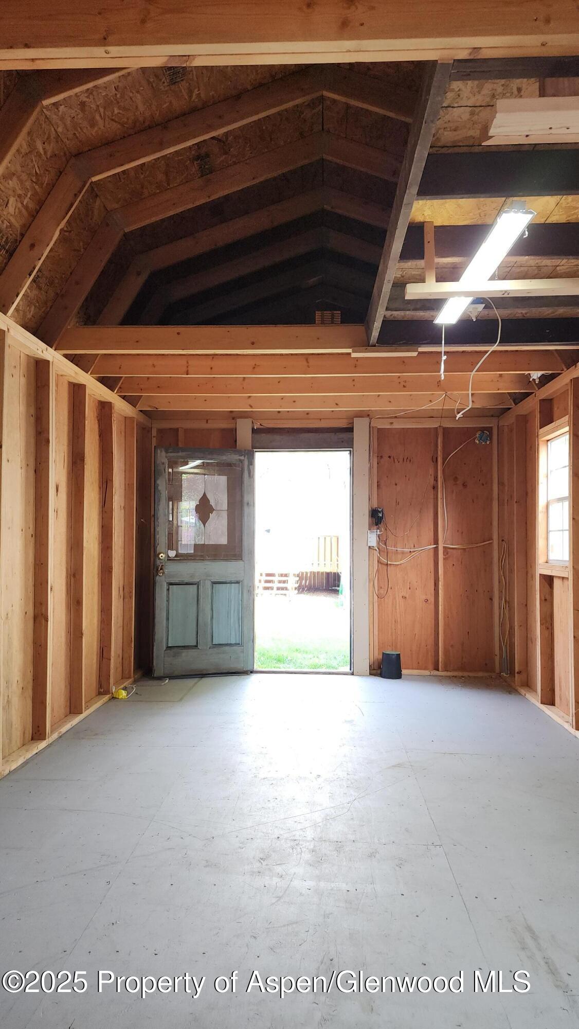 562 Rose Street Craig, CO 81625 - Photo 44 of 59 a view of a room with a wooden roof