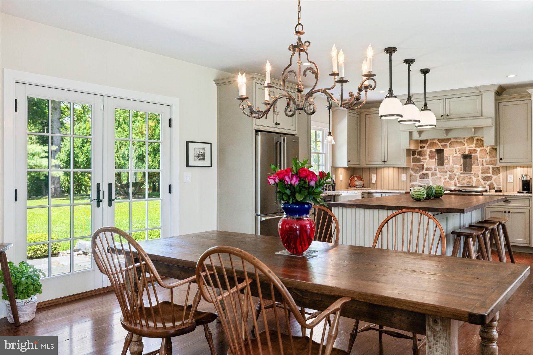 3087 Creamery Road New Hope, PA 18938 - Photo 20 of 68 a view of a dining room with furniture window and outside view