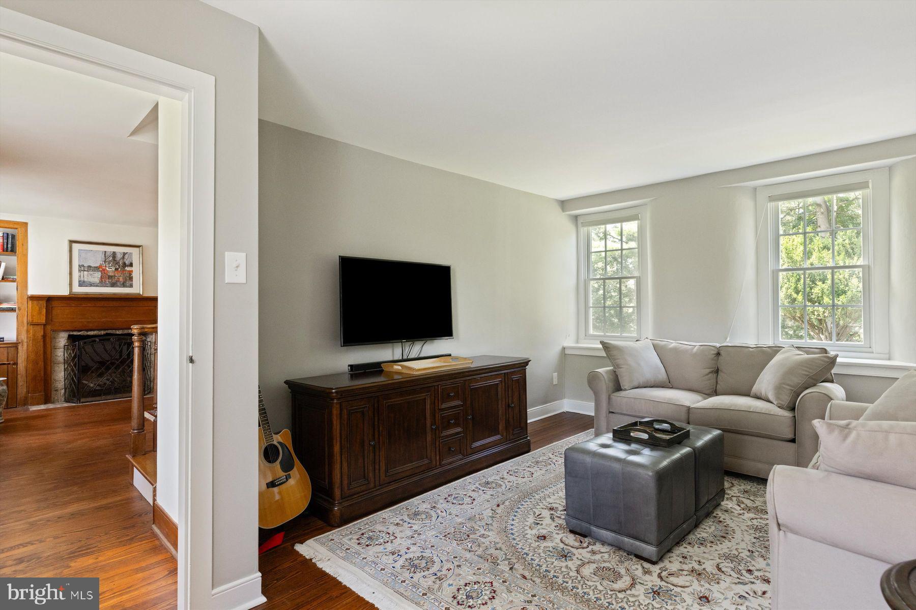 3087 Creamery Road New Hope, PA 18938 - Photo 35 of 68 a living room with furniture and a flat screen tv