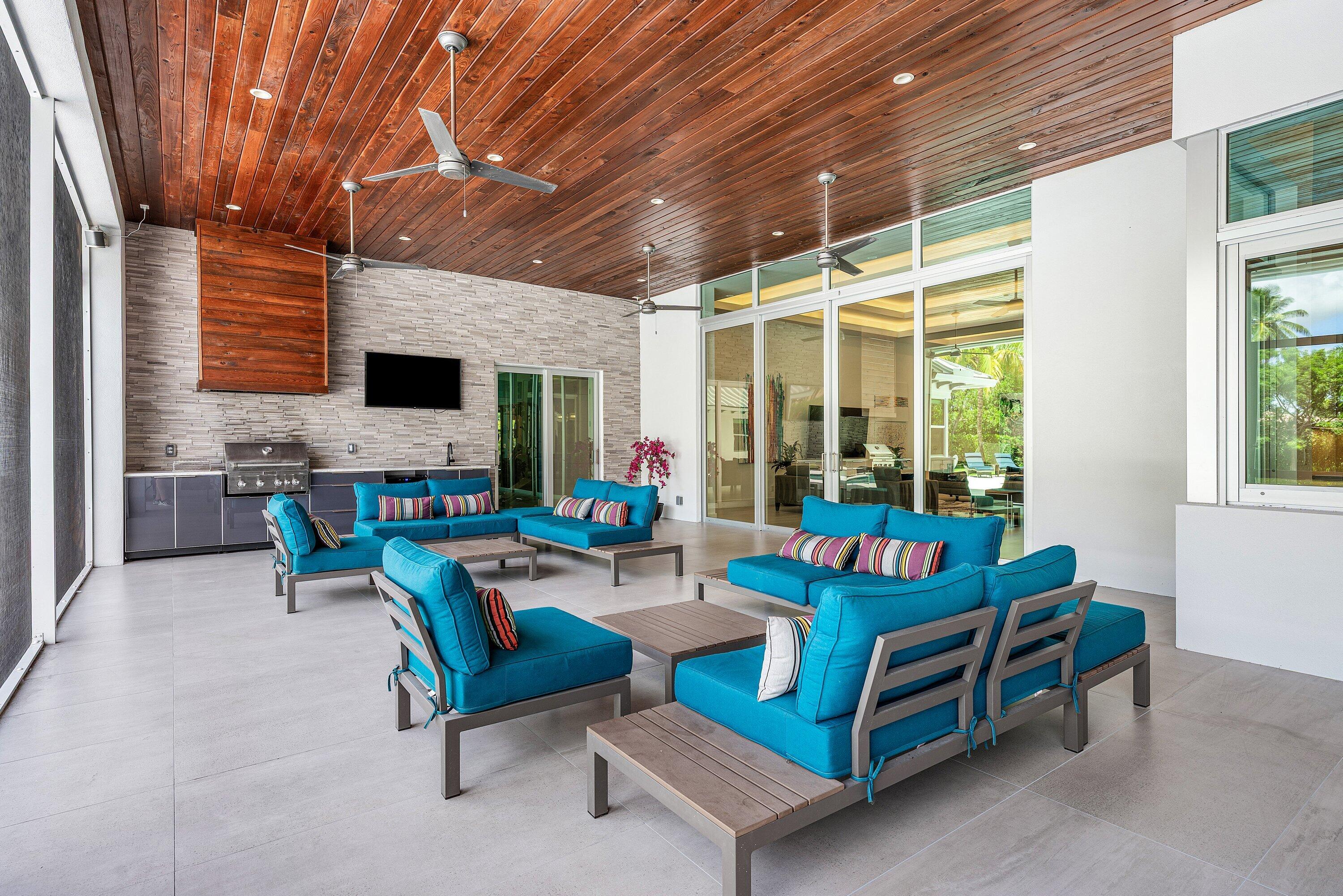 17664 Fieldbrook Circle East Boca Raton, FL 33496 - Photo 69 of 90 a outdoor living space with furniture and a fireplace