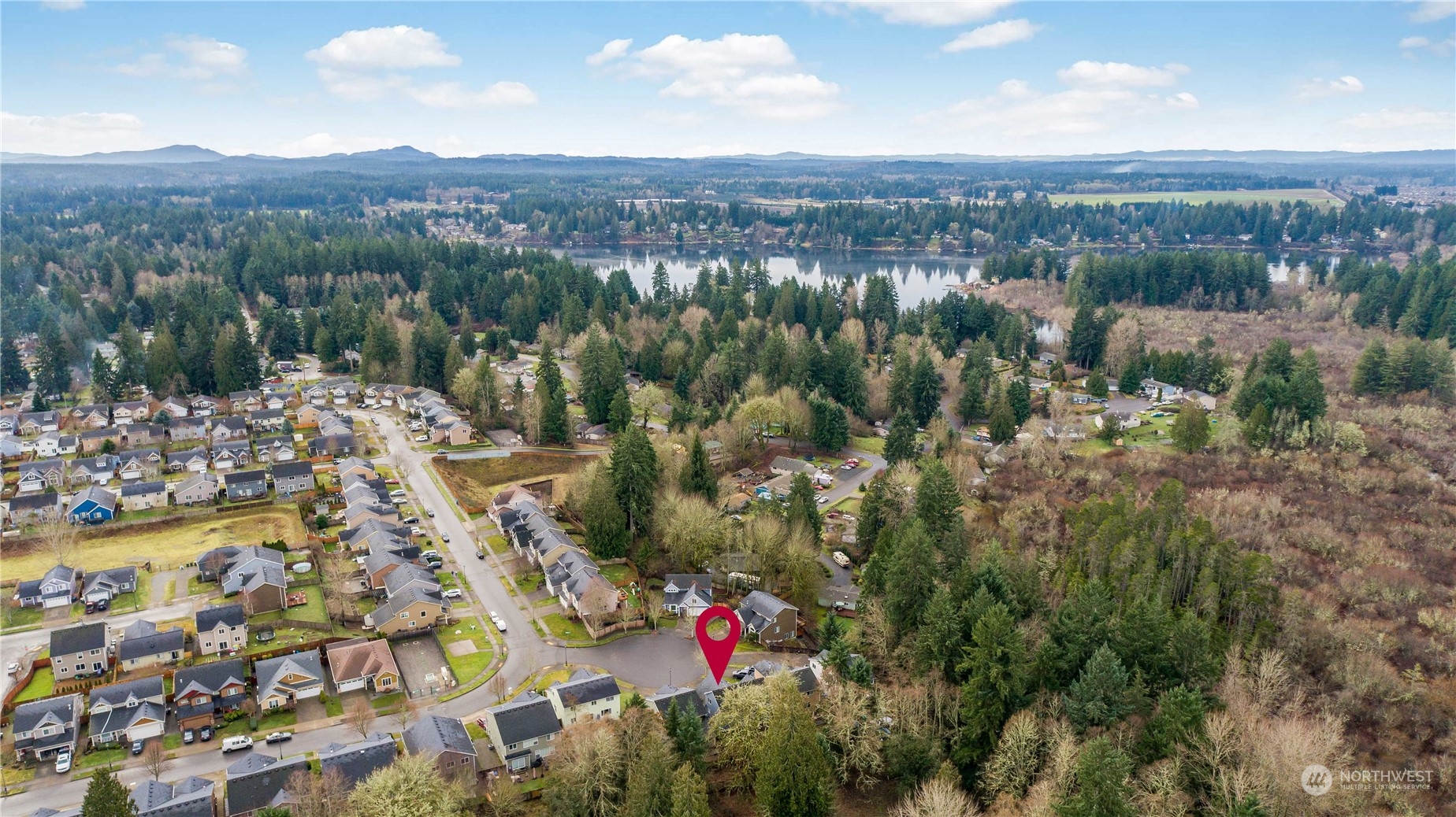 8226 Racca Court Southeast Olympia, WA 98513 - Photo 38 of 40 a view of a city with mountains in the background