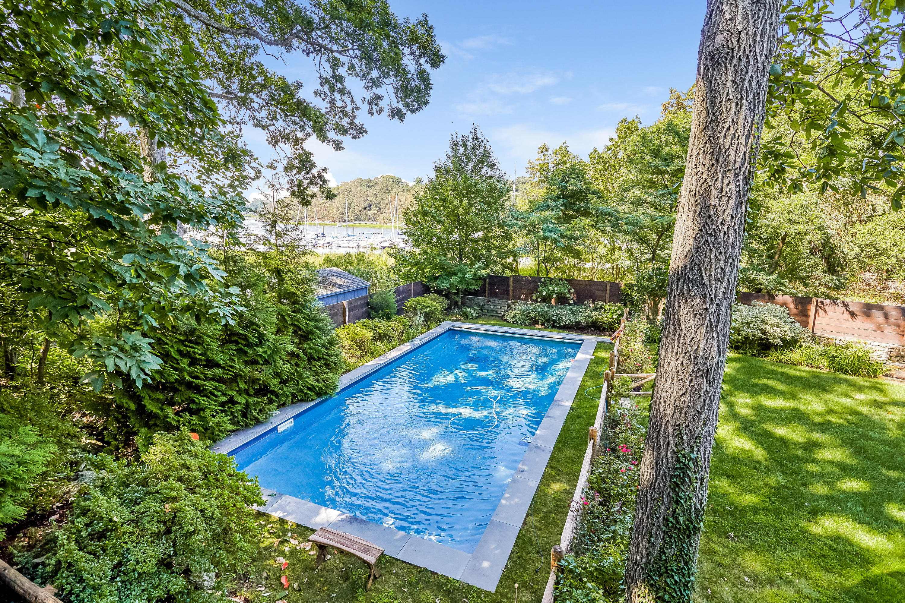 8 Outer Road Norwalk, CT 06854 - Photo 7 of 39 a view of a yard