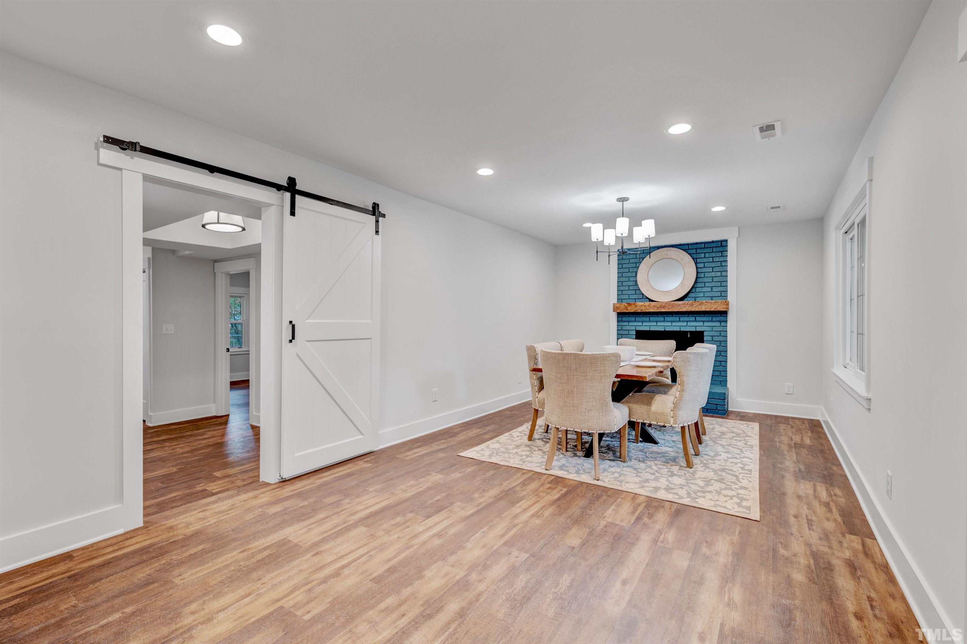 5400 Farley Drive Raleigh, NC 27609 - Photo 12 of 31 a view of a kitchen from the hallway