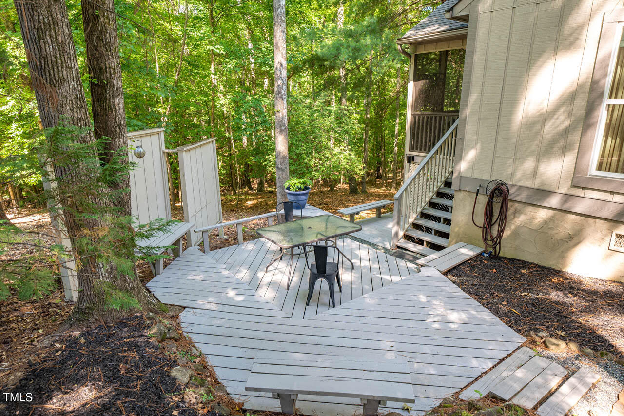 243 Fox Ridge Pittsboro, NC 27312 - Photo 42 of 62 Outdoor deck space off of the screened porch