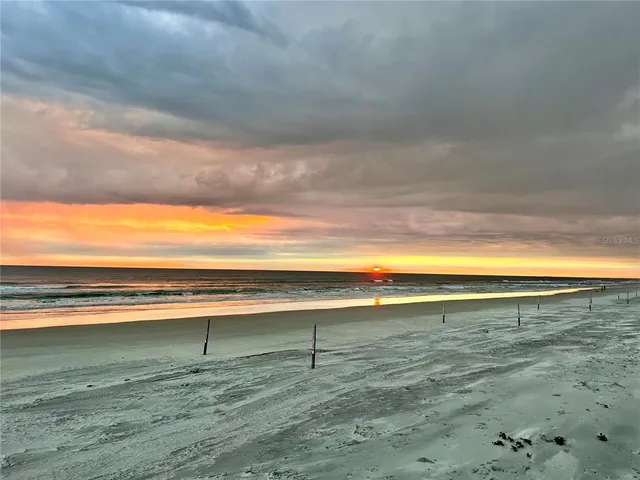 a view of an ocean and beach