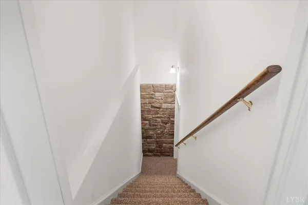 a view of room with stairs