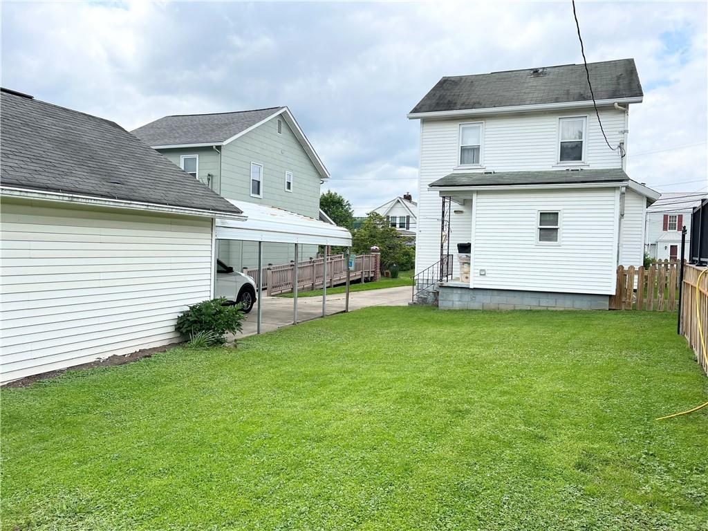 1673 Hancock Avenue Apollo, PA 15613 - Photo 26 of 30 Side view of garage and level back yard.