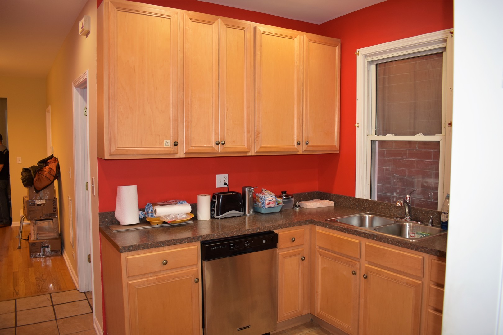 3539 North Pulaski Road Chicago, IL 60641 - Photo 14 of 23 a kitchen with granite countertop a sink and a white cabinets